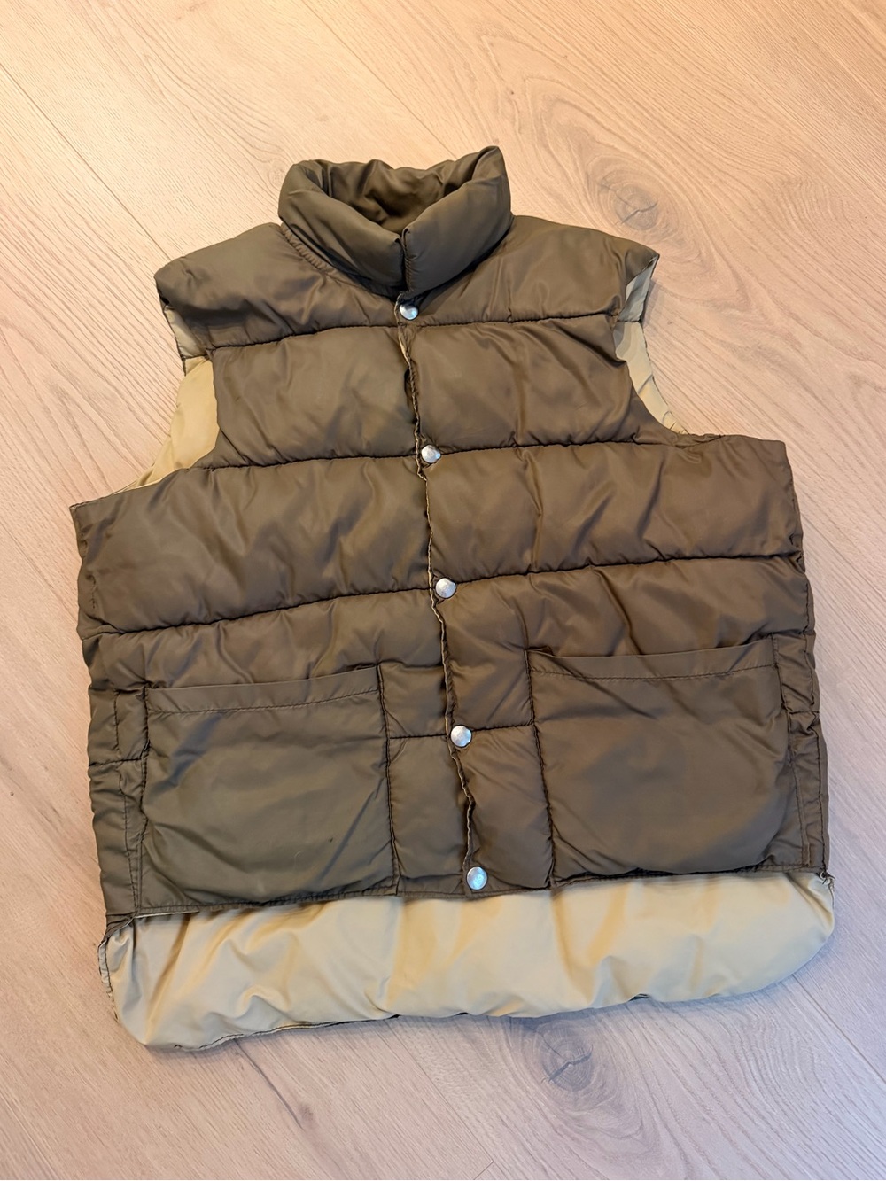 Vintage Reversible Puffer Vest